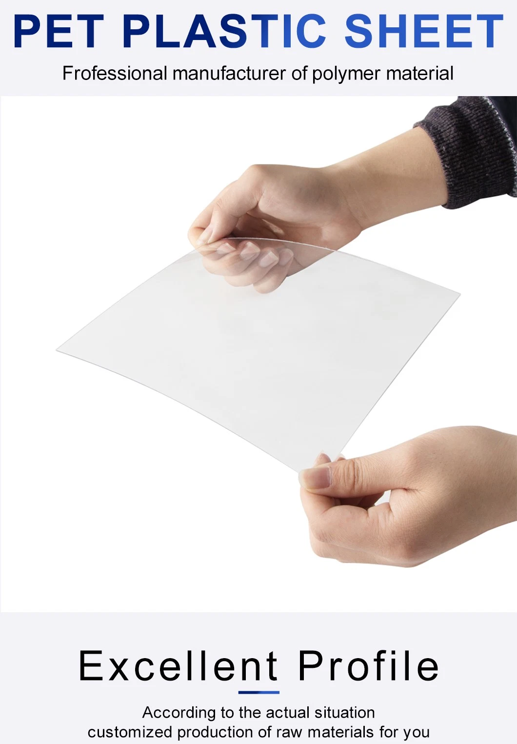 Manufacturer Directly Supply Plastic APET Anti-Scratch Vacuum Forming Transparent Clear Pet Sheet for Stationery Packing